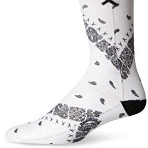 Odd Sox - White Bandana - White/Black